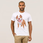 Pit Bull Mannen T-shirt (Voorkant volledig)