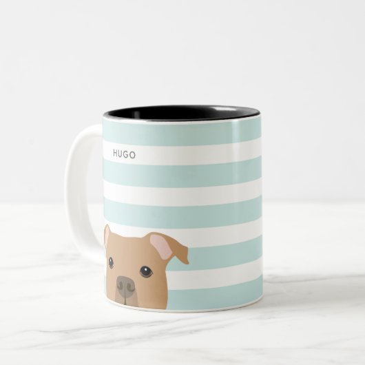 Pit Bull-Mokken Tweekleurige Koffiemok (Voorkant links)