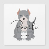 Pit bull paw life speeldatum uitnodiging (Voorkant)