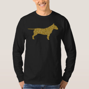 Pit Bull Pittie Pitbull Hond Gouden Glitter T-shirt