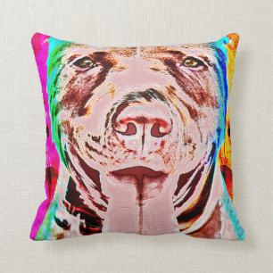Pit Bull Pop Art Kussen