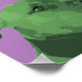 Pit Bull Pop-Art Poster (Hoek)