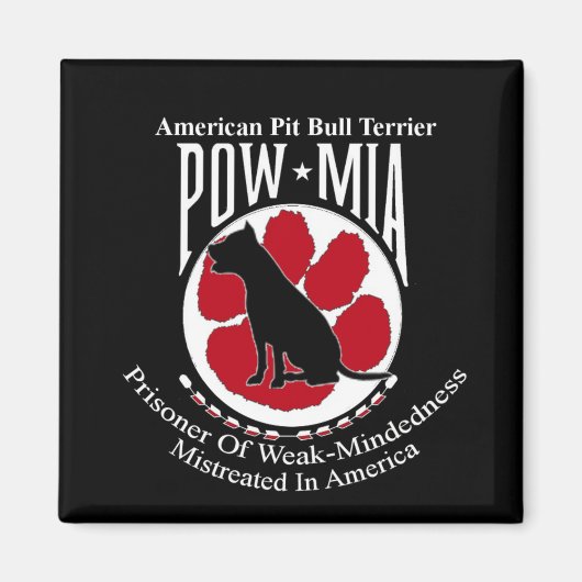 Pit Bull Pow Magnet (Devant)