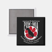 Pit Bull Pow Magnet Magneet (Voorkant / Achterkant)