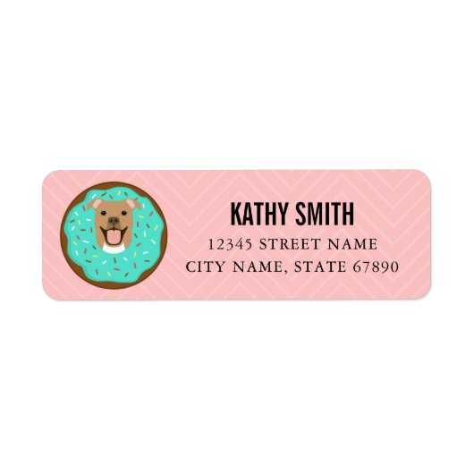 Pit Bull Return Address Labels (Voorkant)