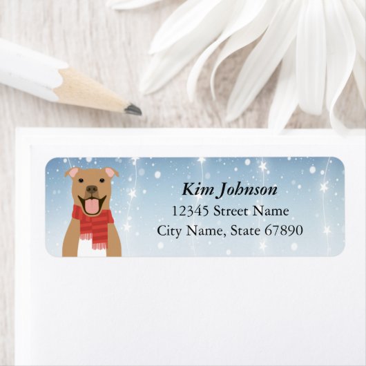 Pit Bull Return Address Labels (Insitu)