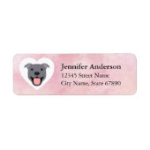Pit Bull Return Address Labels (Voorkant)