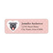 Pit Bull Return Address Labels (Voorkant)
