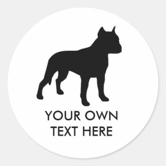 Pit Bull Ronde Sticker