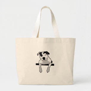 Pit Bull T-Bone Graphic Grote Tote Bag