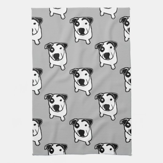 Pit Bull T-Bone Graphic Theedoek (Verticaal)