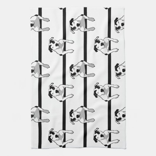 Pit Bull T-Bone Graphic Theedoek (Verticaal)