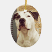 Pit Bull T-Bone Keramisch Ornament (Voorkant)