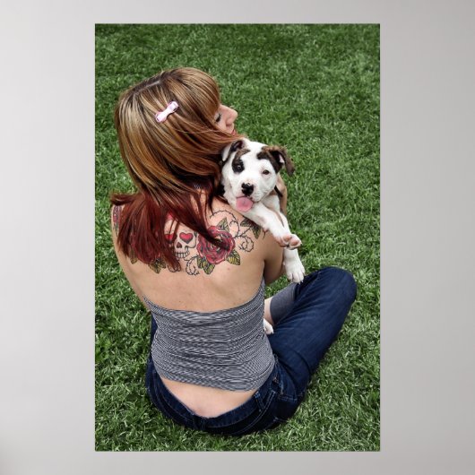 Pit Bull T-Bone Lucky Puppy Poster (Voorkant)