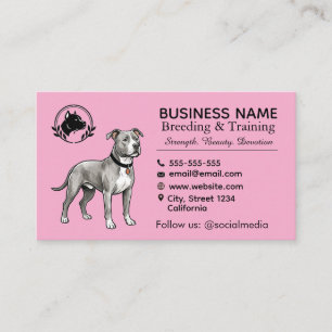 Pit Bull Terrier Fokkerij & Kweeker Professionele Visitekaartje
