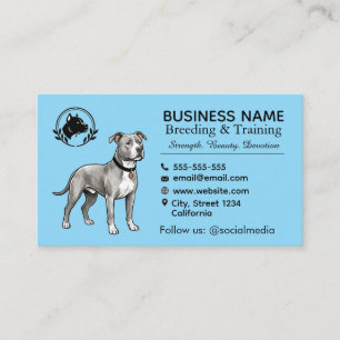 Pit Bull Terrier Fokkerij & Kwekerij Professioneel Visitekaartje