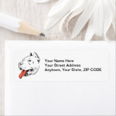 Pit Bull Terrier gepersonaliseerd retour adres lab Etiket (Insitu)