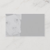 Pit Bull Terrier (Gris) - Carte de visite (Dos)