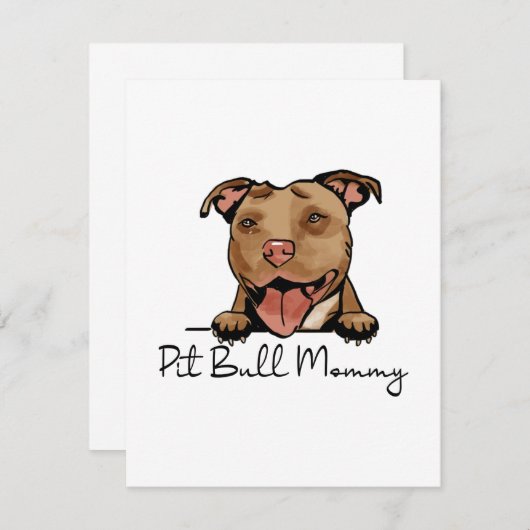 Pit Bull Terrier mama (Voorkant / Achterkant)