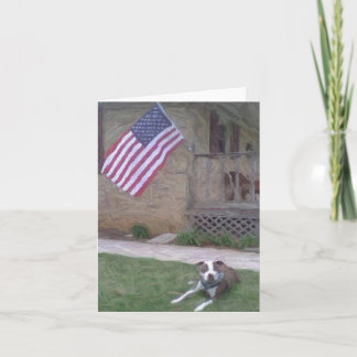 Pit Bull Terrier Notecard Kaart