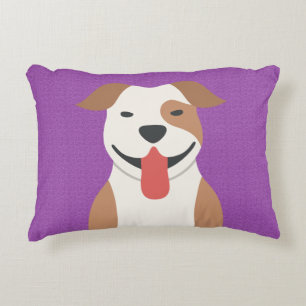 Pit Bull Terrier Reversible Accent Pillow Decoratief Kussen