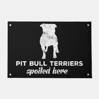 Pit Bull Terriers hier Deurmat