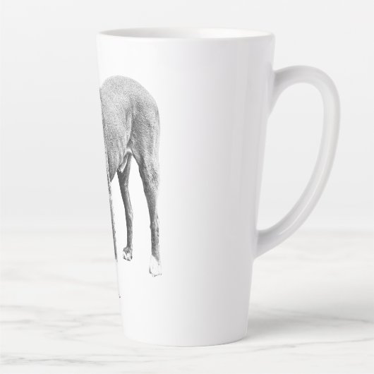 Pit Bull Winter Morning Mug Latte Mok (Rechts)