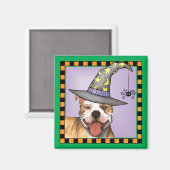 Pit Bull Witch Magneet (Voorkant / Achterkant)