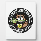 Pit Bull Zombie Outbreak Response Team Logo Fotoplaat (Voorkant)
