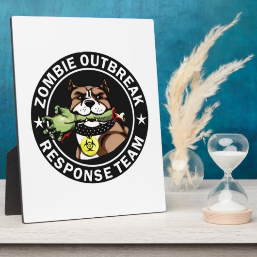 Pit Bull Zombie Outbreak Response Team Logo Fotoplaat (Zijkant)