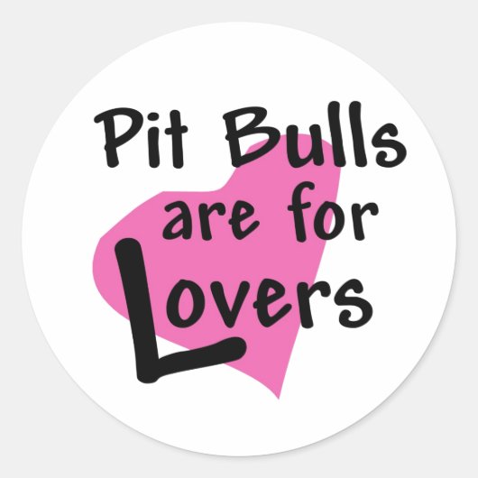 Pit Bulls sont pour Lovers autocollant (Devant)