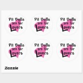 Pit Bulls sont pour Lovers autocollant (Feuille)