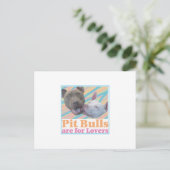 Pit Bulls sont pour Lovers carte postale (Debout devant)
