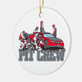 Pit Crew Keramisch Ornament (Links)