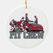Pit Crew Keramisch Ornament (Achterkant)
