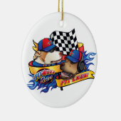 Pit Crew/Pit Bull Racing Keramisch Ornament (Rechts)