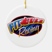 Pit Crew/Pit Bull Racing Keramisch Ornament (Achterkant)