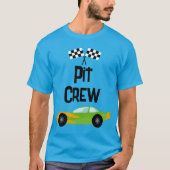 Pit Crew Race Auto Verjaardagsfeestje Ouder T-shirt (Voorkant)