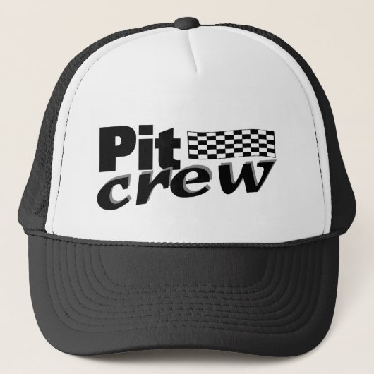 Pit Crew (racevlag) Trucker Pet (Voorkant)