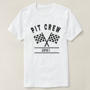 Pit Crew T-shirt, Familie Matchende Shirt En baby