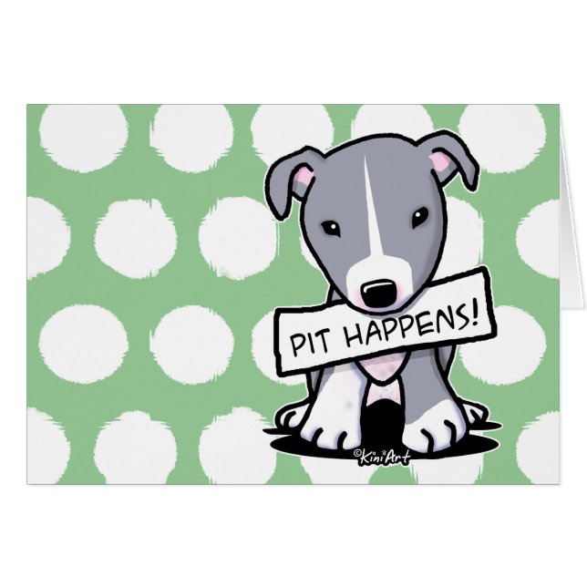 Pit gebeurt in Pitbull Dog (Voorkant Horizontaal)