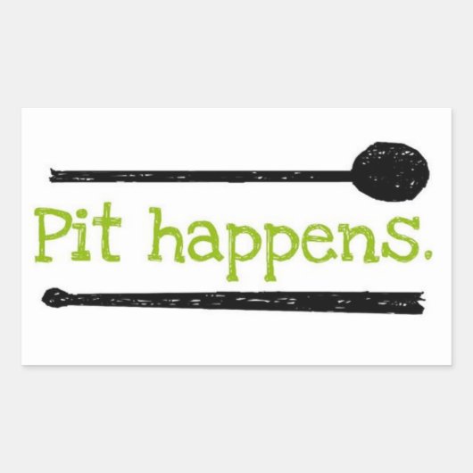 Pit gebeurt sticker (Voorkant)