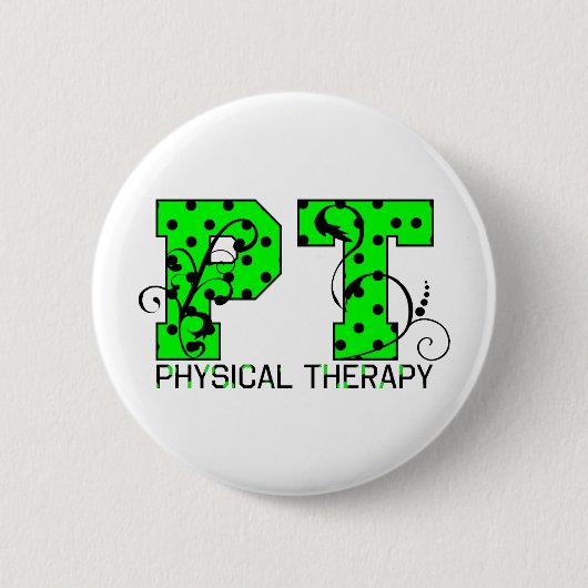 pit groene en zwarte haarpunten ronde button 5,7 cm (Voorkant)