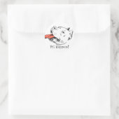 Pit Happy Funny Pit Bull Stickers ronds (Sac)