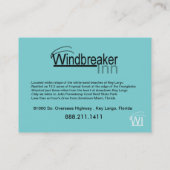 Pit het omhoog de sjabloon van het Visitekaartje (Achterkant)