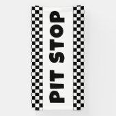 Pit Stop Party Welcome Banner | Racing Birthday (Verticaal)