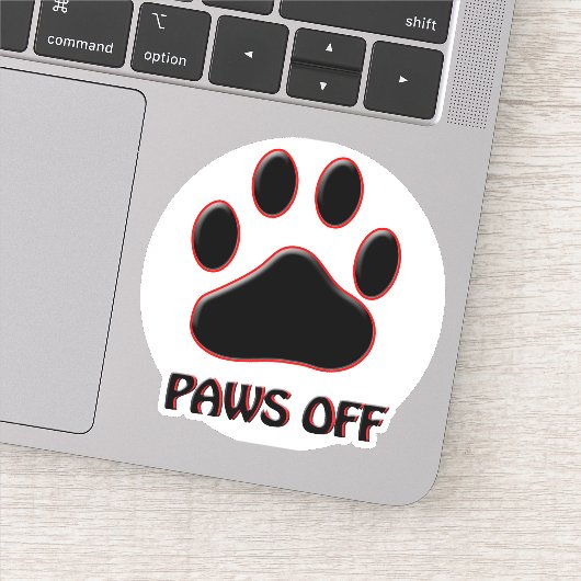 Pit uit vinyl sticker (Detail)