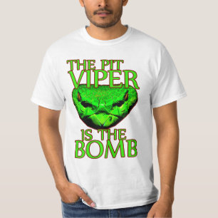 Pit Viper is het grappige nerd t-shirt van de Bomb