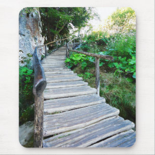 pit wooden path kroatië muismat