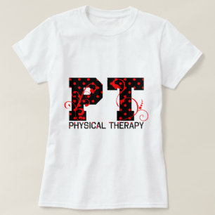 pit zwarte rode stipjes t-shirt